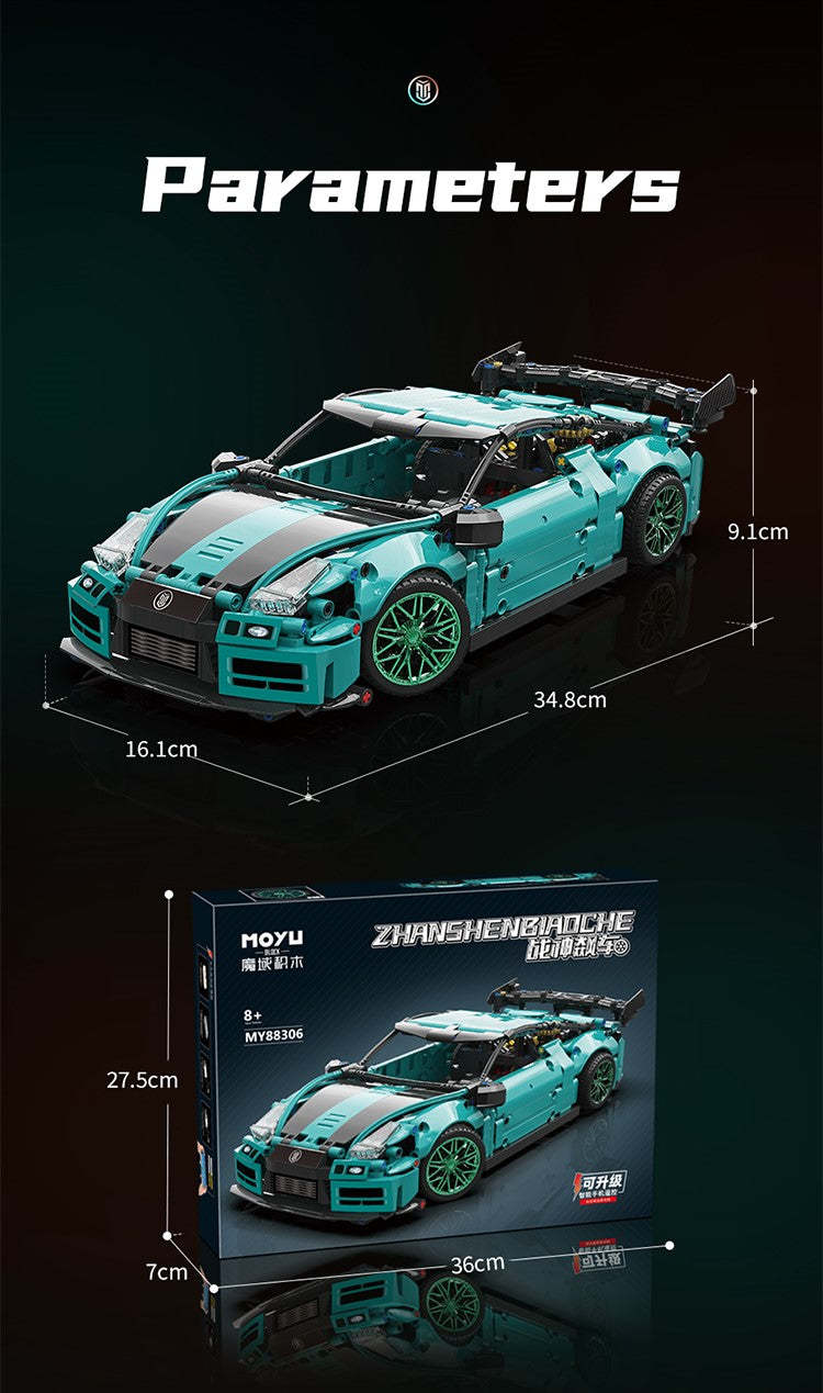 Kit de Construcción Coche Deportivo de Control Remoto Escala 1:14 (1190 Piezas)