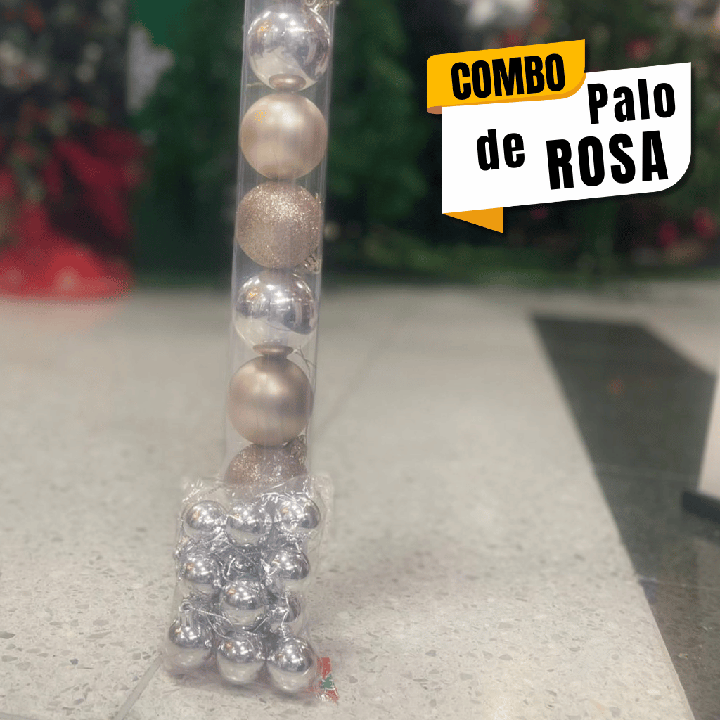 Combo de Bolas Navideñas Bolas Grandes x10 unidades y Bolas pequeñas x12Unidades