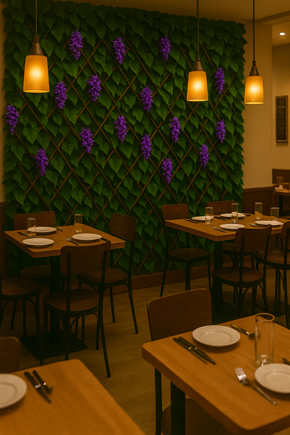 MALLA EXPANDIBLE CON FLORES MORADAS
