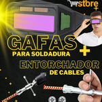 GAFAS DE SOLDADURA CON OSCURECIMIENTO AUTOMÁTICO + ENTORCHADOR PROMO (OPCIONAL)