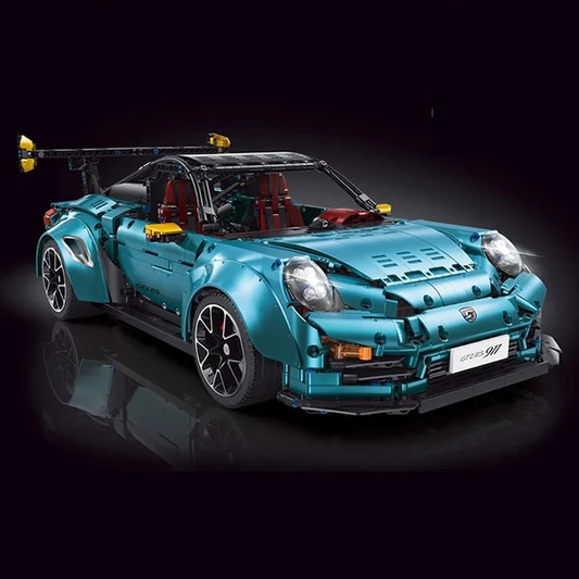 Kit de construcción de supercoche a escala 1:8 (3389 piezas), versión Control Remoto, Piezas de Metal Galvanizado, juguete de Construcción