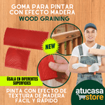 Goma Para Pintar con Efecto Madera  "Wood Graining"
