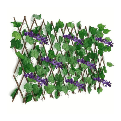 MALLA EXPANDIBLE CON FLORES MORADAS