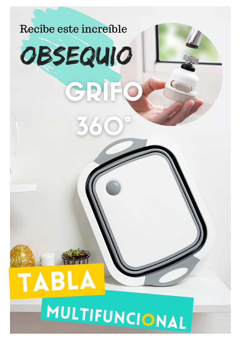 TABLA PLEGABLE MULTIFUNCIONAL + OBSEQUIO GRIFO 360°