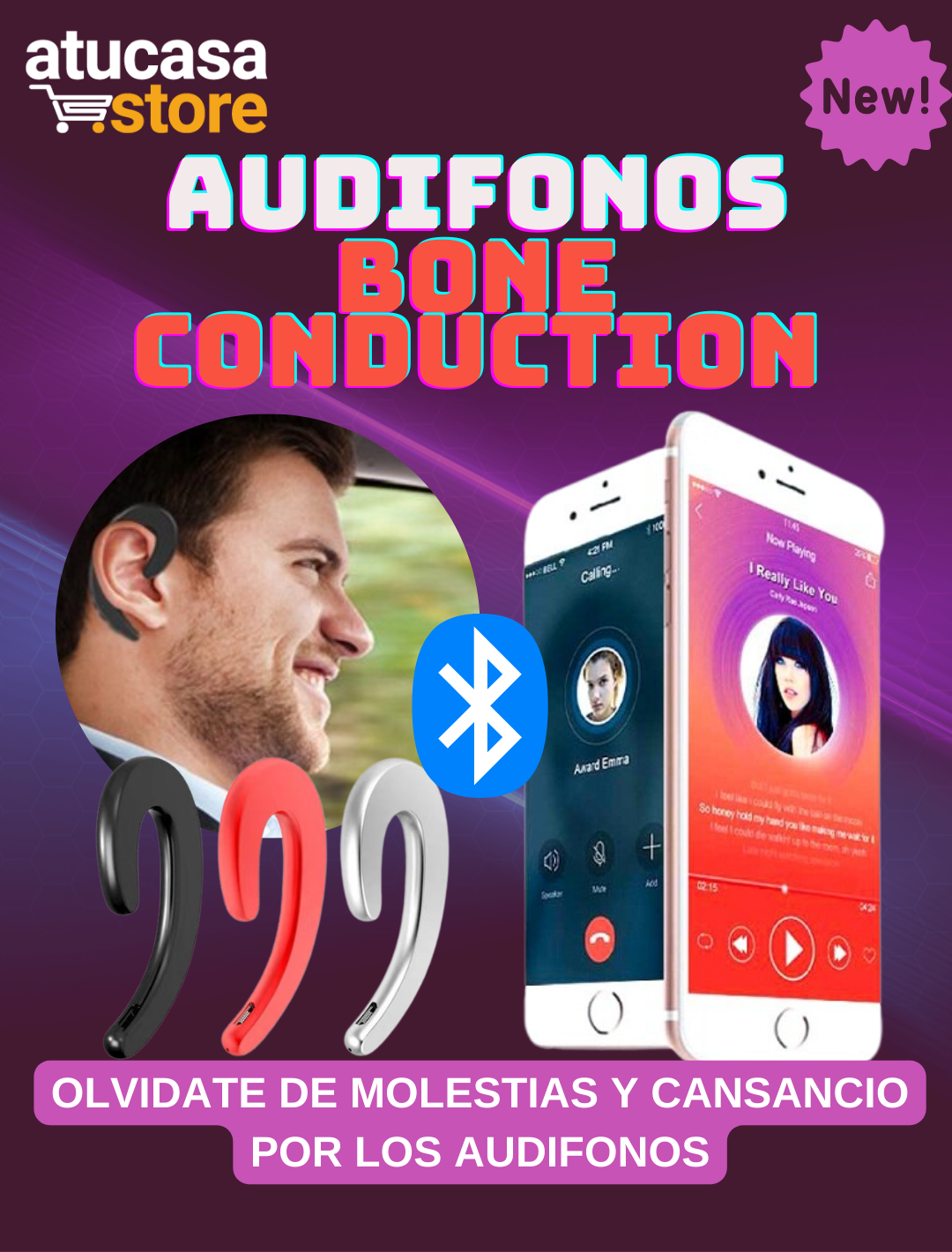 AUDIFONOS BONE CONDUCTION