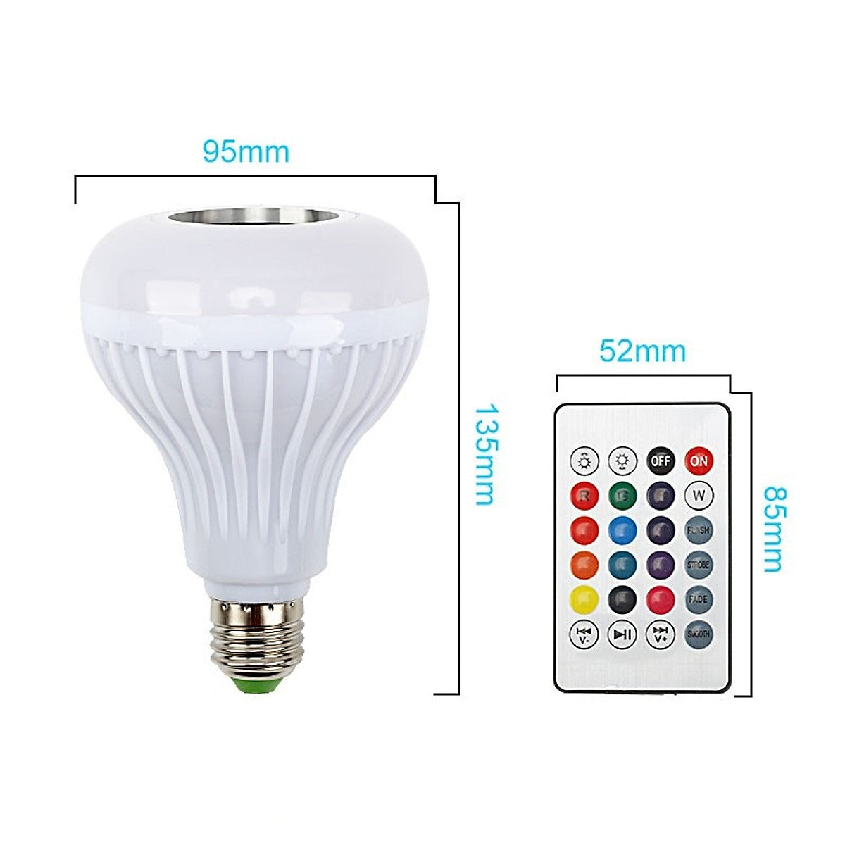 LUZ LED PARLANTE CON CONTROL REMOTO BLUETOOTH - FUN PARTY