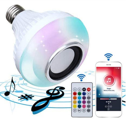 LUZ LED PARLANTE CON CONTROL REMOTO BLUETOOTH - FUN PARTY