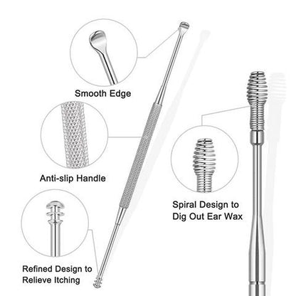 JUEGO DE HERRAMIENTAS DE LIMPIEZA DE CERA DE OÍDO (5 piezas)