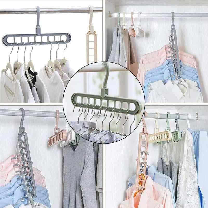 GANCHO AHORRADOR Y ORGANIZADOR DE ROPA SPACER HOOK® (SET DE 5 Y 10 UNIDADES) - atucasastore