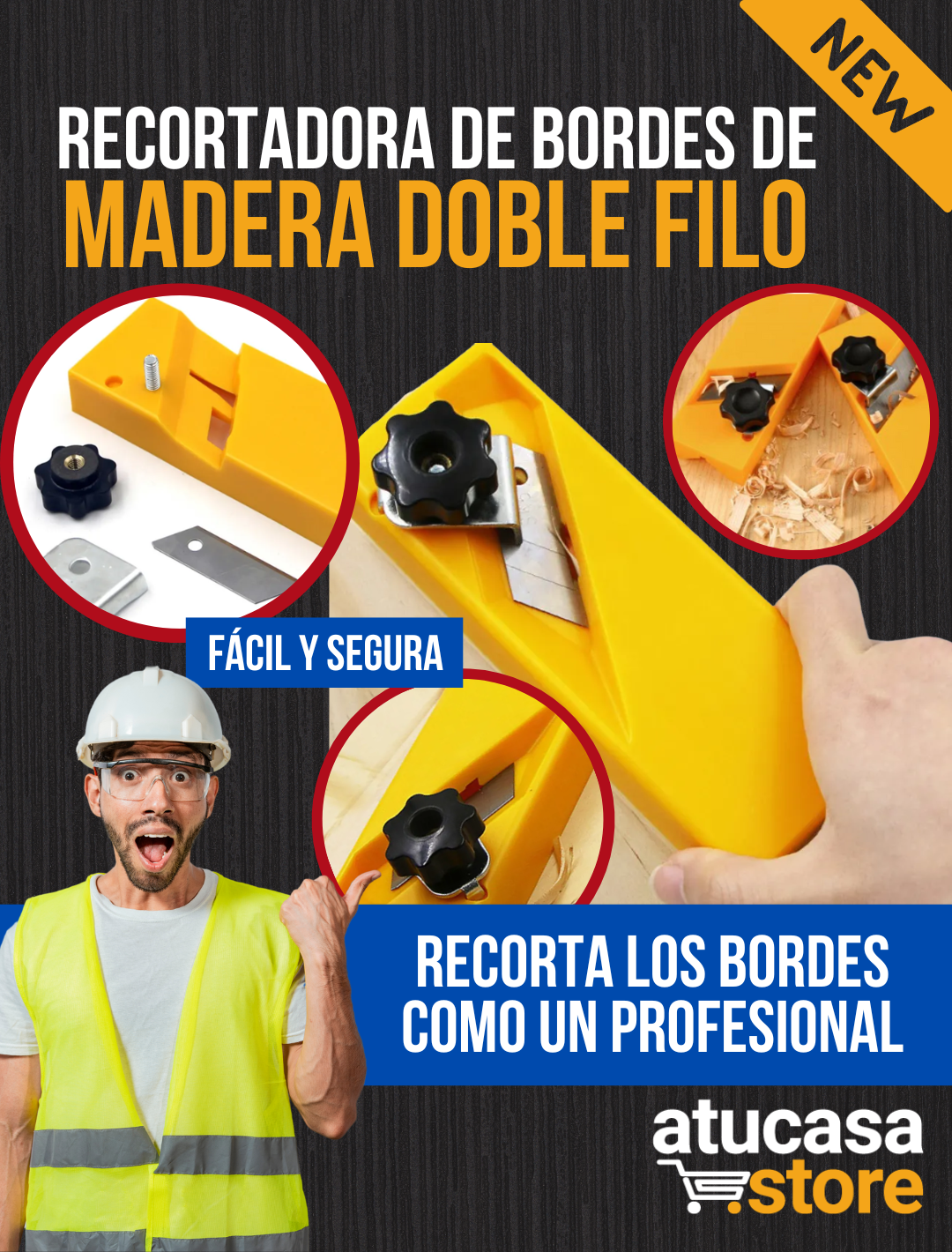 JUEGO RECORTADORAS DE BORDES DE MADERA