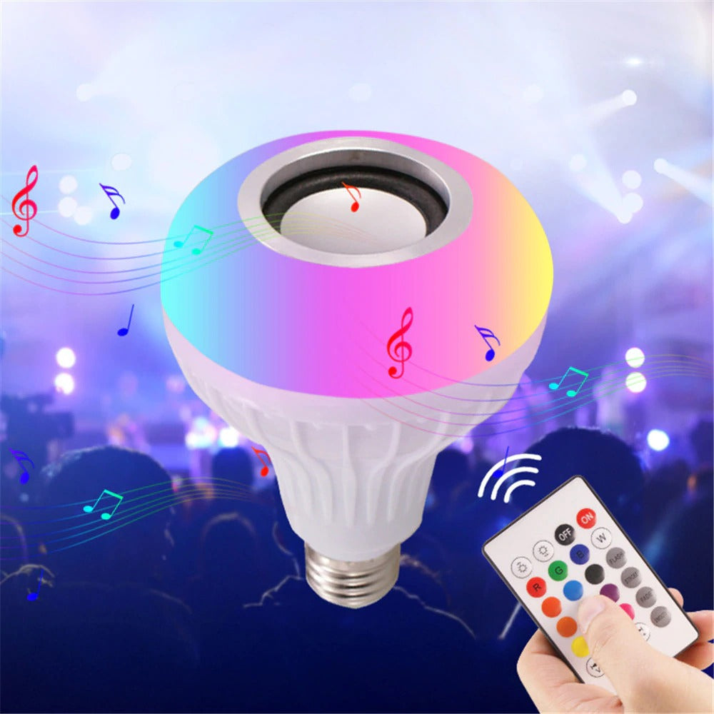 LUZ LED PARLANTE CON CONTROL REMOTO BLUETOOTH - FUN PARTY